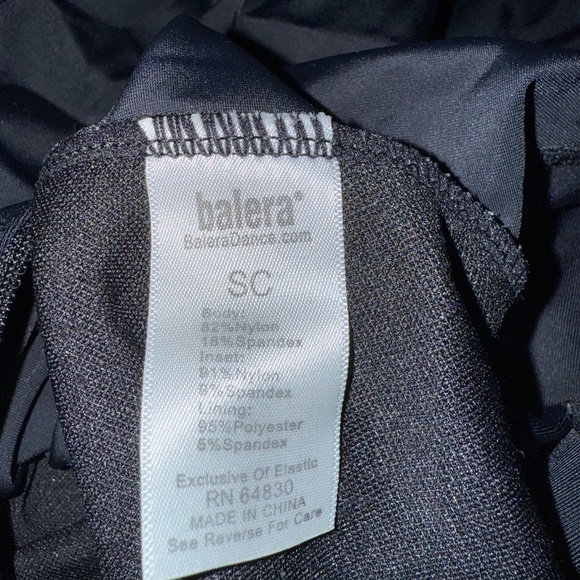 Balera Black Dance Leotard - Picture 2 of 3